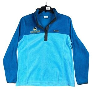 Sills‎ Family Campground Columbia Fleece Pullover Men XL Outdoor 1/4 Snap